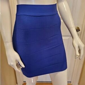 Bebe Blue Bandage Skirt Sz S